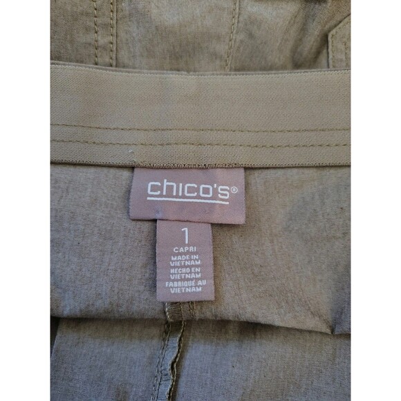 Lot Of 4 Chico's Pants Size 1 M Assorted Colors Cotton And Rayon EC - Picture 4 of 7